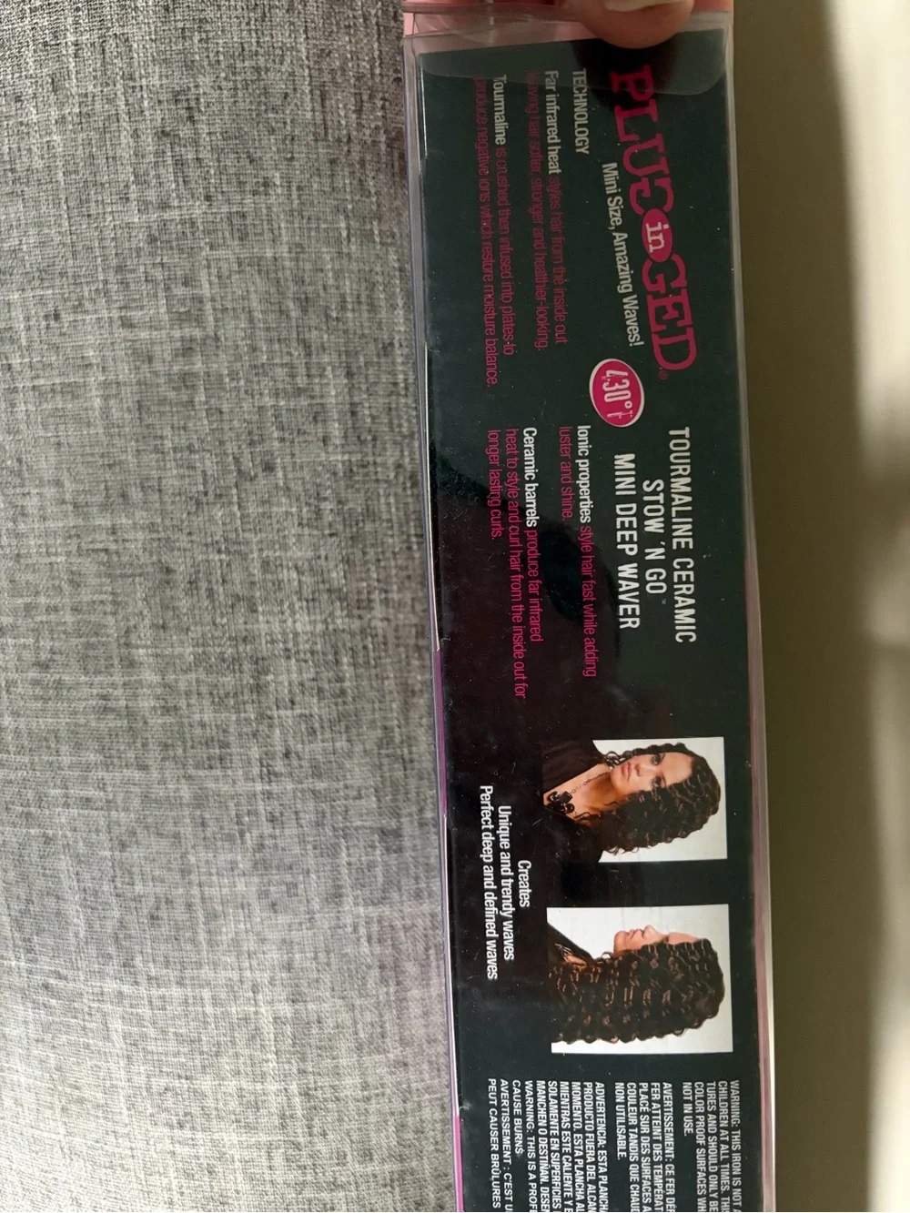 Pluggd Pink Triple-Bar Hair Waver